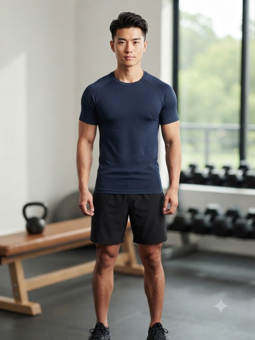 Lululemon Men's Navy Athletic Top Medium